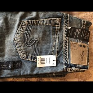 Silver new jeans for men